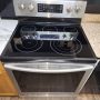 Samsung electric smooth top five burner, self clean convection oven