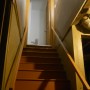 view up the basement stairway