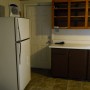 Kitchen and view of rear door