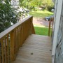 rear deck off of kitchen