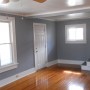 view of front porch door in living room